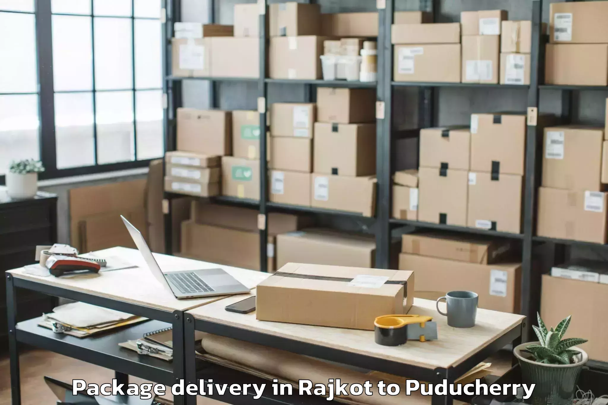 Trusted Rajkot to Thirunallar Package Delivery